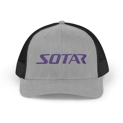 Snapback Trucker Cap - Purple Logo