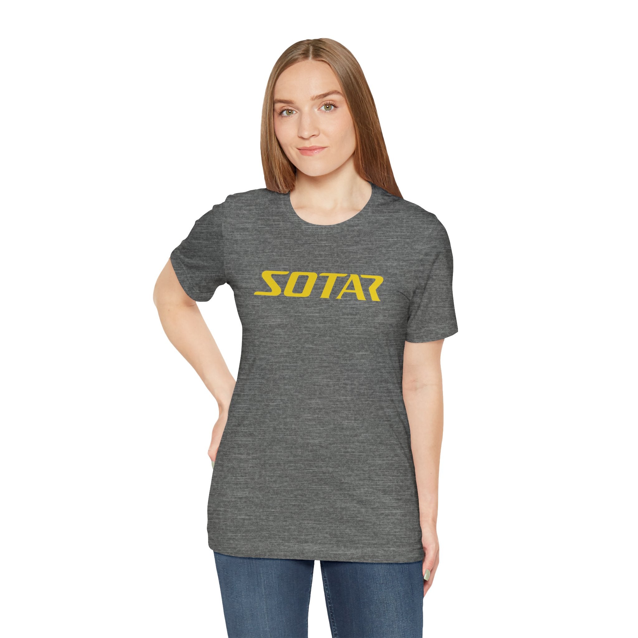 SOTAR Yellow LOGO Graphic Tee - Unisex Casual T-Shirt, Everyday Outdoor