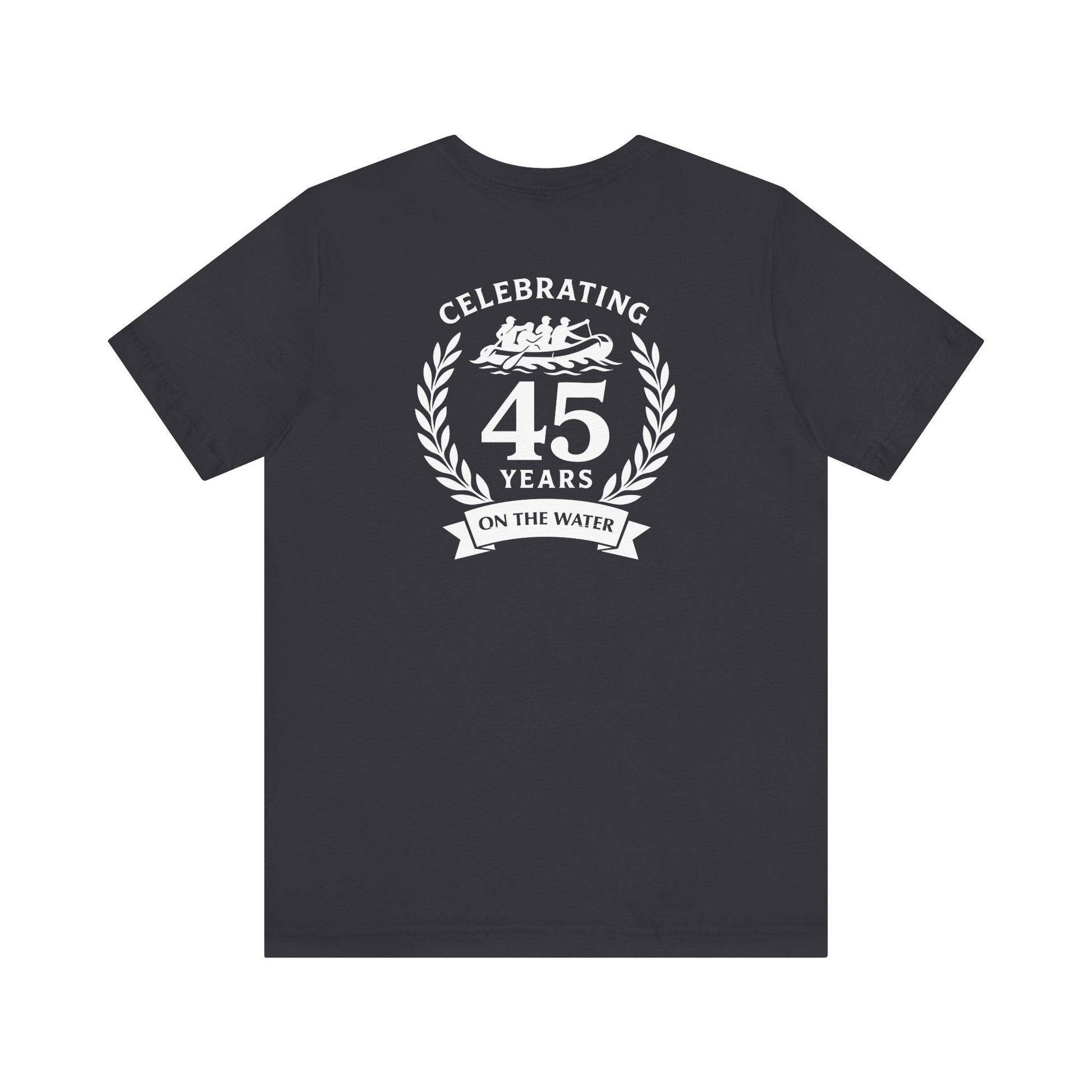 SOTAR White Logo Celebrating 45 Years Unisex Tee, Commemorative Shirt, Whitewater Rafting Anniversary T-Shirt
