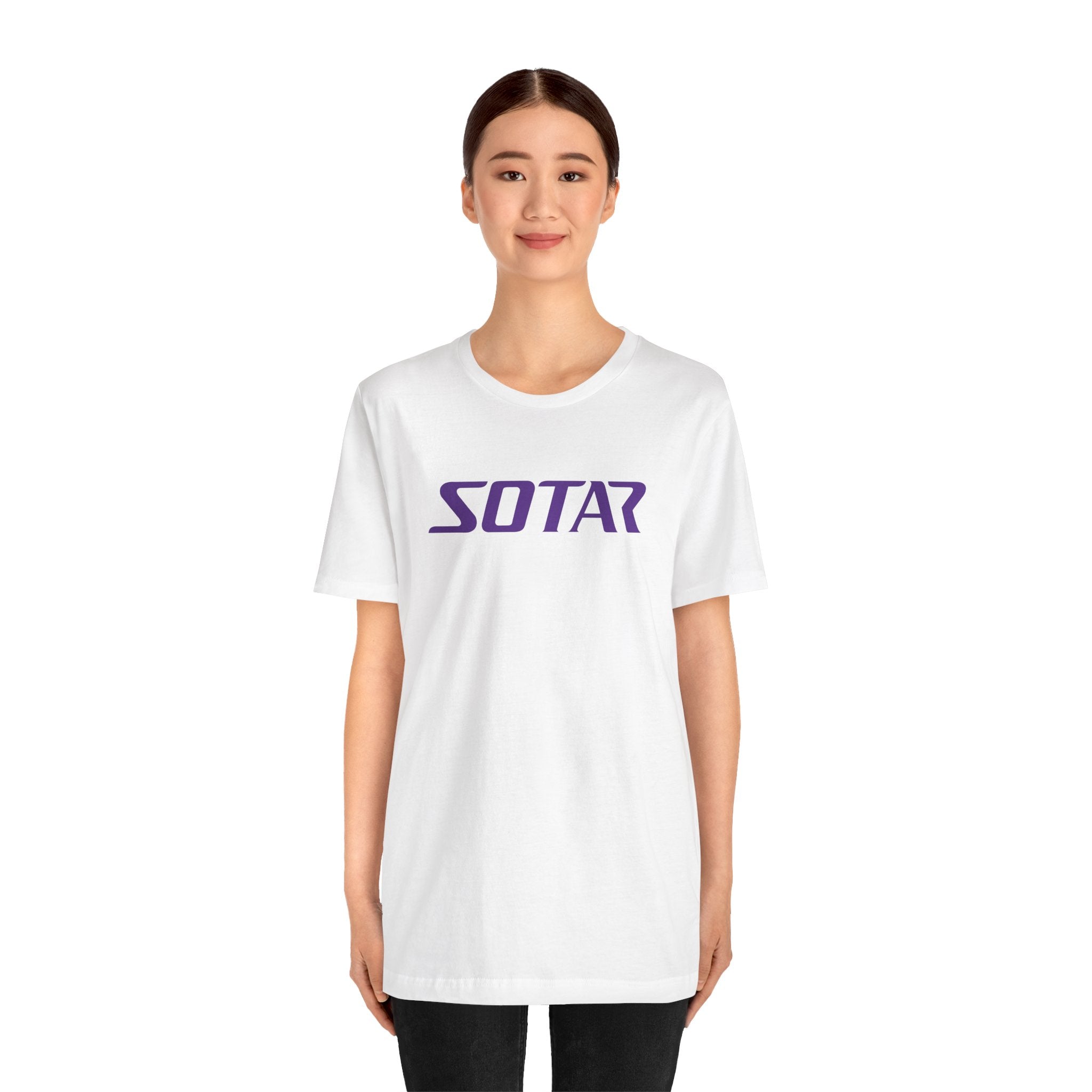SOTAR Purple LOGO Graphic Tee - Unisex Casual T-Shirt, Everyday Outdoor