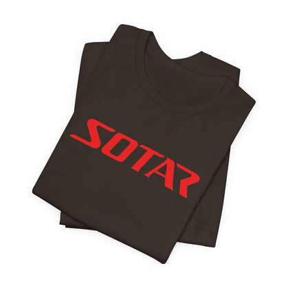 SOTAR Red LOGO Graphic Tee - Unisex Casual T-Shirt, Everyday Outdoor