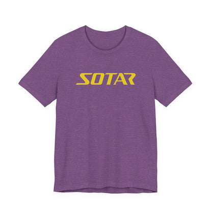 SOTAR Yellow LOGO Graphic Tee - Unisex Casual T-Shirt, Everyday Outdoor