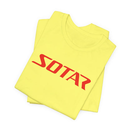 SOTAR Red LOGO Graphic Tee - Unisex Casual T-Shirt, Everyday Outdoor