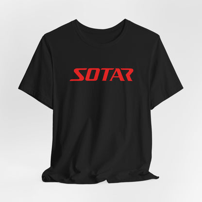 SOTAR Red LOGO Graphic Tee - Unisex Casual T-Shirt, Everyday Outdoor