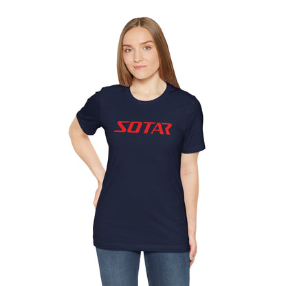 SOTAR Red LOGO Graphic Tee - Unisex Casual T-Shirt, Everyday Outdoor