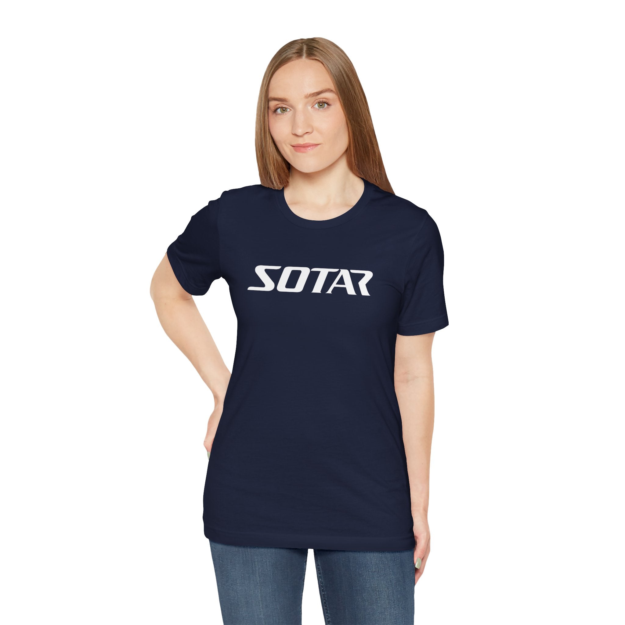 SOTAR White LOGO Graphic Tee - Unisex Casual T-Shirt, Everyday Outdoor