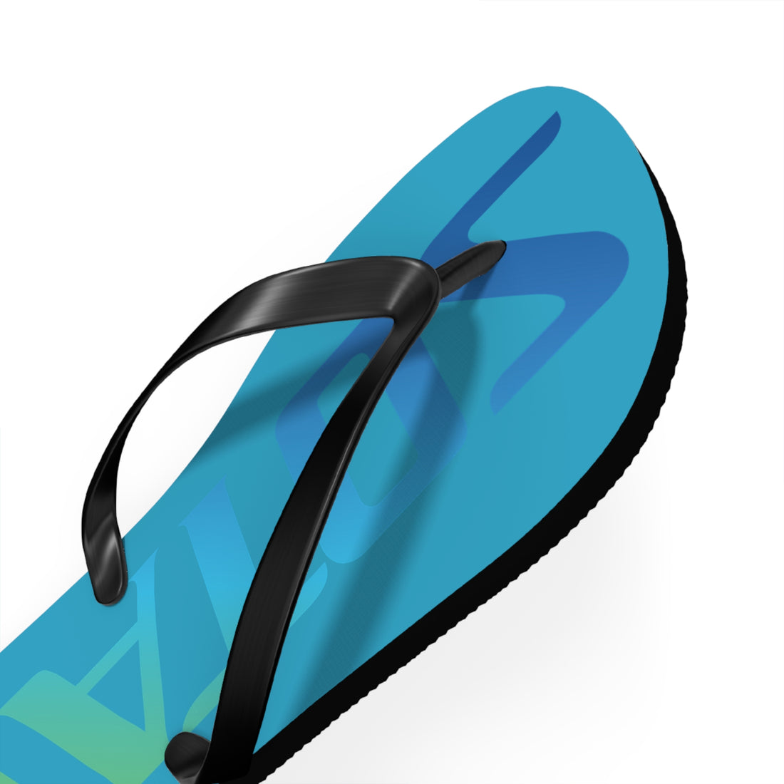 SOTAR Ocean Logo Teal Flip Flops Sandals Summer River Water Wear
