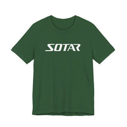 SOTAR White LOGO Graphic Tee - Unisex Casual T-Shirt, Everyday Outdoor