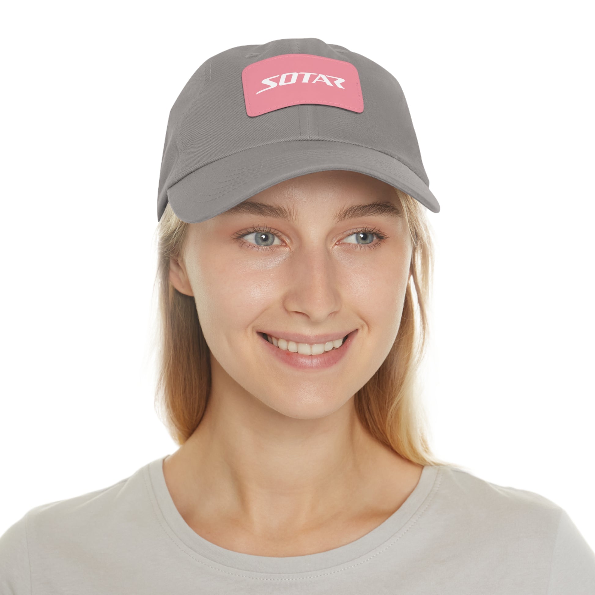 Dad Buckle Cap Hat - SOTAR White LOGO Leather Patch