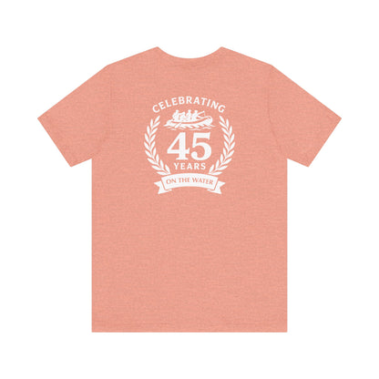 SOTAR White Logo Celebrating 45 Years Unisex Tee, Commemorative Shirt, Whitewater Rafting Anniversary T-Shirt