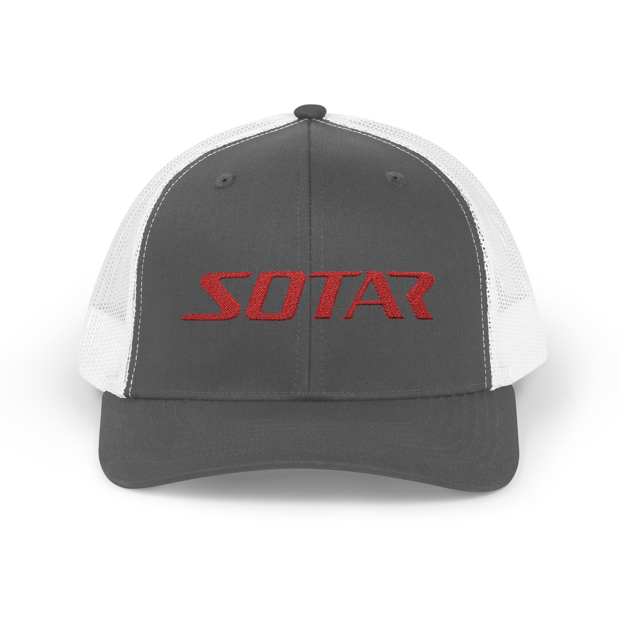 Snapback Trucker Cap -  Red Logo