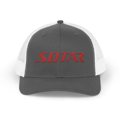 Snapback Trucker Cap -  Red Logo