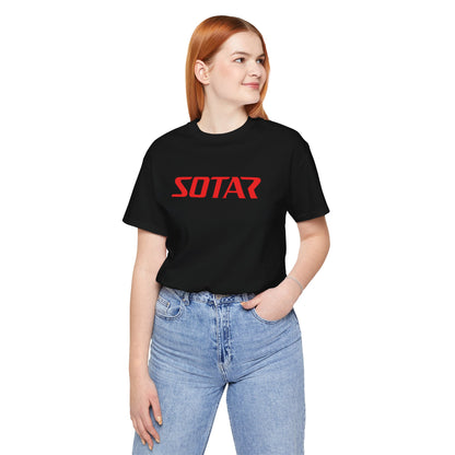 SOTAR Red LOGO Graphic Tee - Unisex Casual T-Shirt, Everyday Outdoor