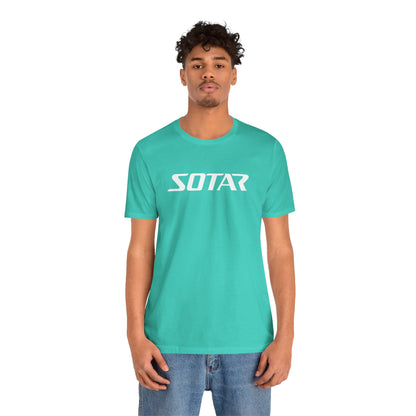 SOTAR White LOGO Graphic Tee - Unisex Casual T-Shirt, Everyday Outdoor