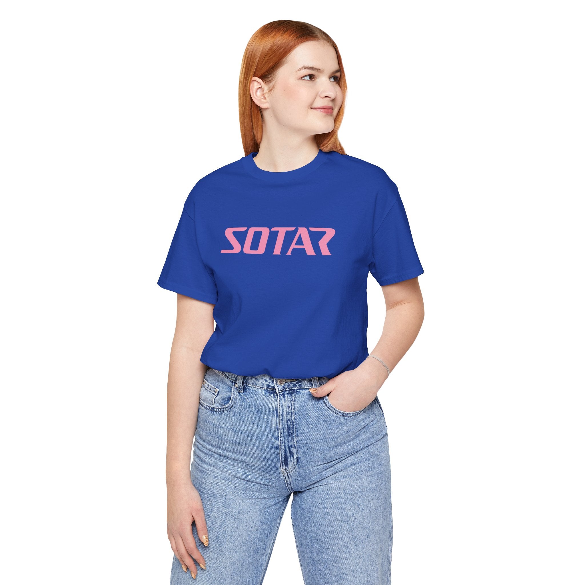 SOTAR Pink LOGO Graphic Tee - Unisex Casual T-Shirt, Everyday Outdoor