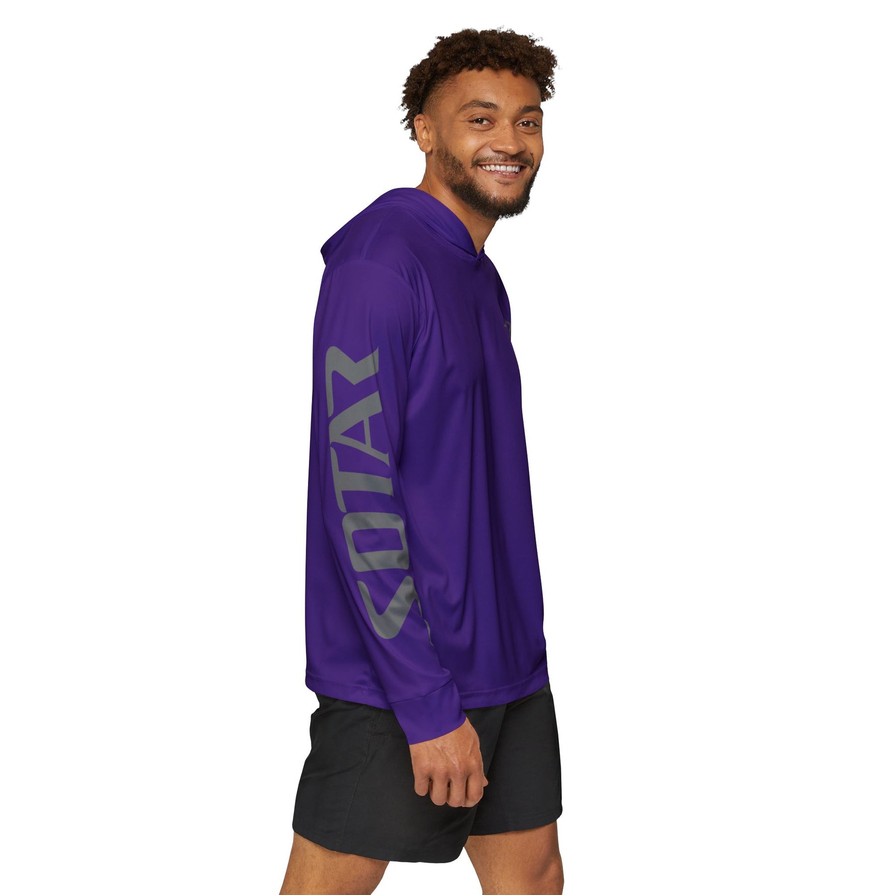 Purple SOTAR Men's UPF 50+ Sun Shirt