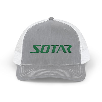 SOTAR Embroidered Green Logo Snapback Trucker Cap Baseball Hat