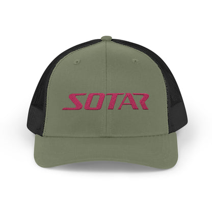 Snapback Trucker Cap - Pink Logo