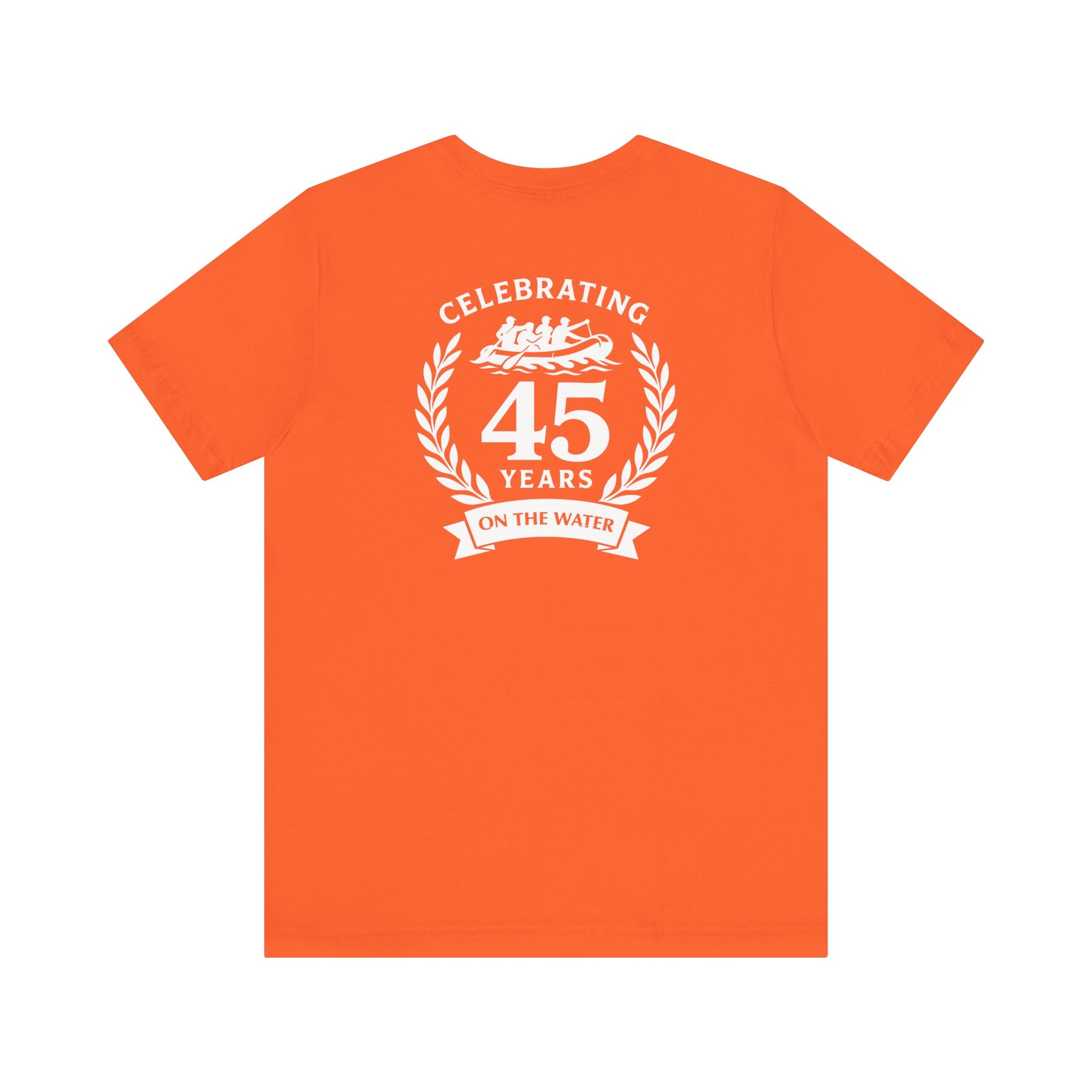 SOTAR White Logo Celebrating 45 Years Unisex Tee, Commemorative Shirt, Whitewater Rafting Anniversary T-Shirt