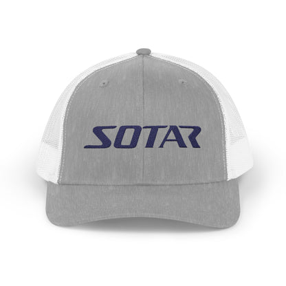 Snapback Trucker Cap - Blue Logo