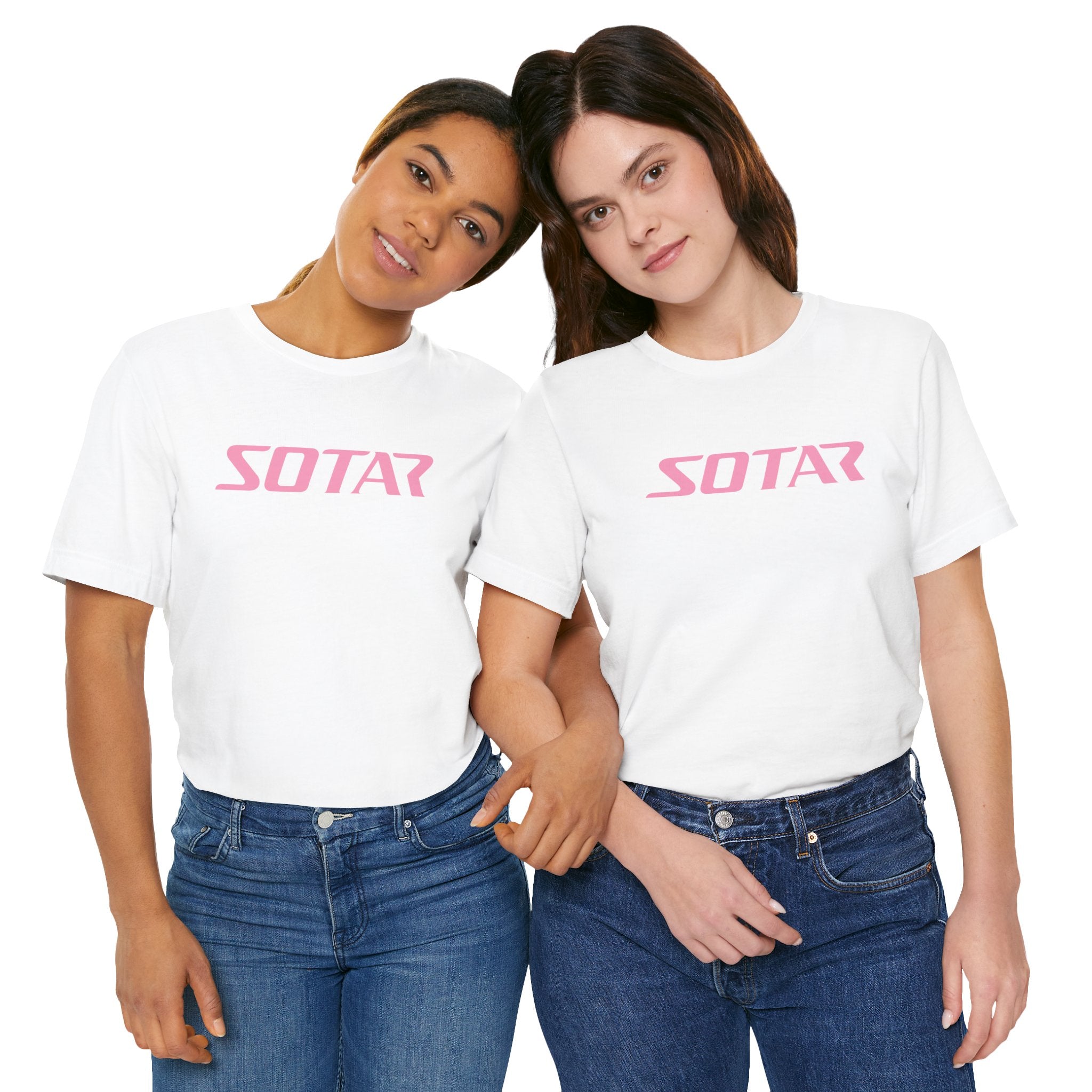 SOTAR Pink LOGO Graphic Tee - Unisex Casual T-Shirt, Everyday Outdoor