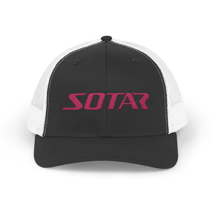 Snapback Trucker Cap - Pink Logo
