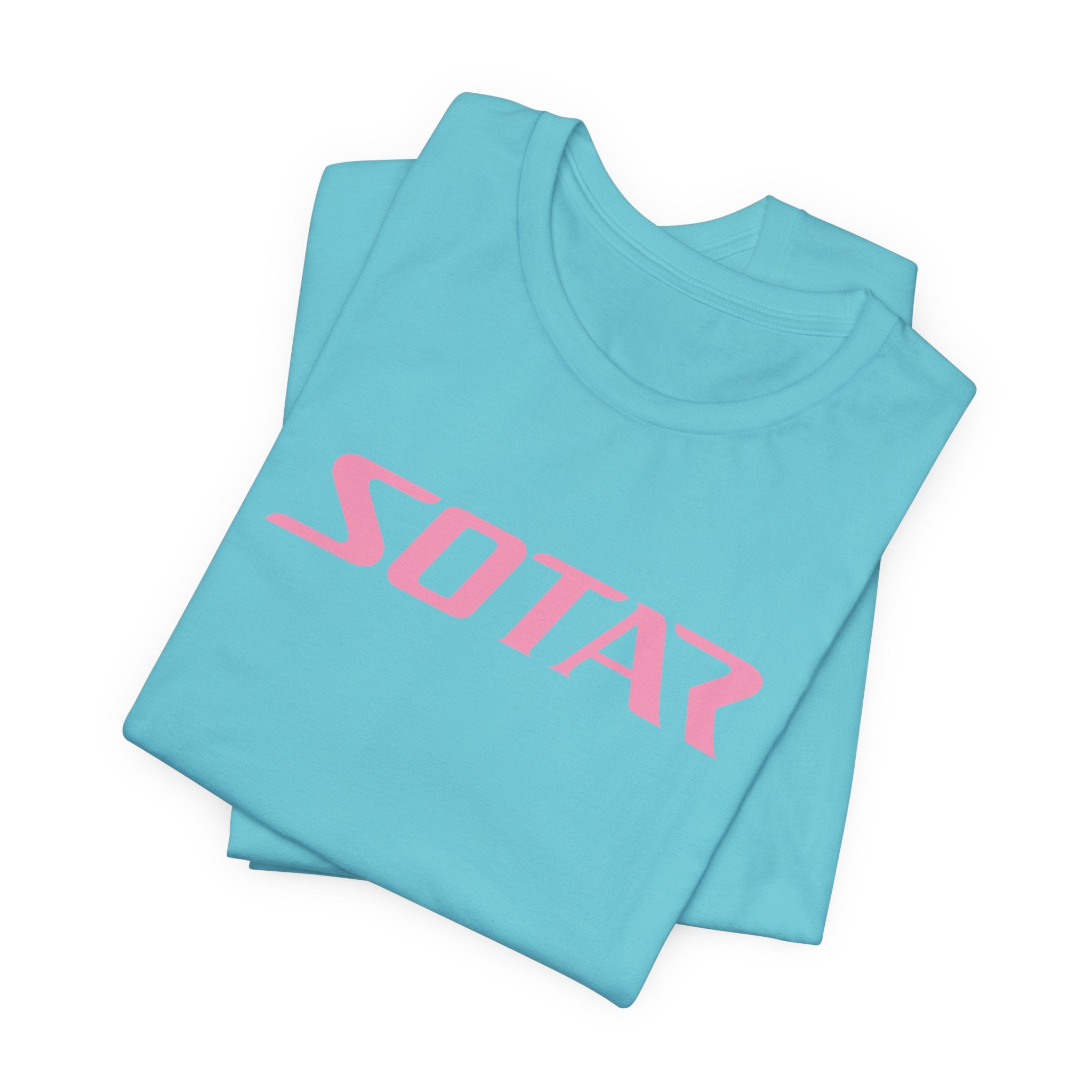 SOTAR Pink LOGO Graphic Tee - Unisex Casual T-Shirt, Everyday Outdoor