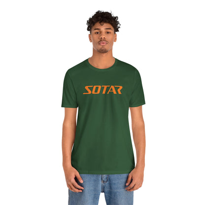SOTAR Orange LOGO Graphic Tee - Unisex Casual T-Shirt, Everyday Outdoor