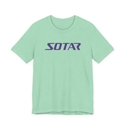 SOTAR Purple LOGO Graphic Tee - Unisex Casual T-Shirt, Everyday Outdoor