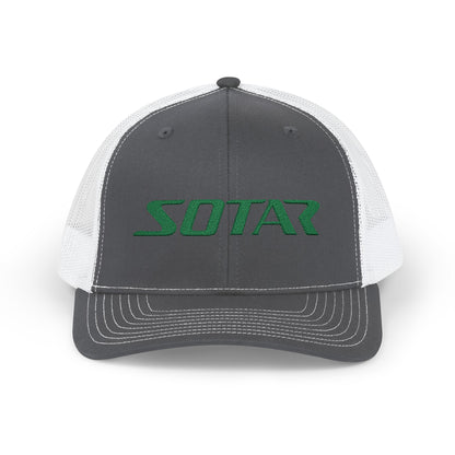 SOTAR Embroidered Green Logo Snapback Trucker Cap Baseball Hat
