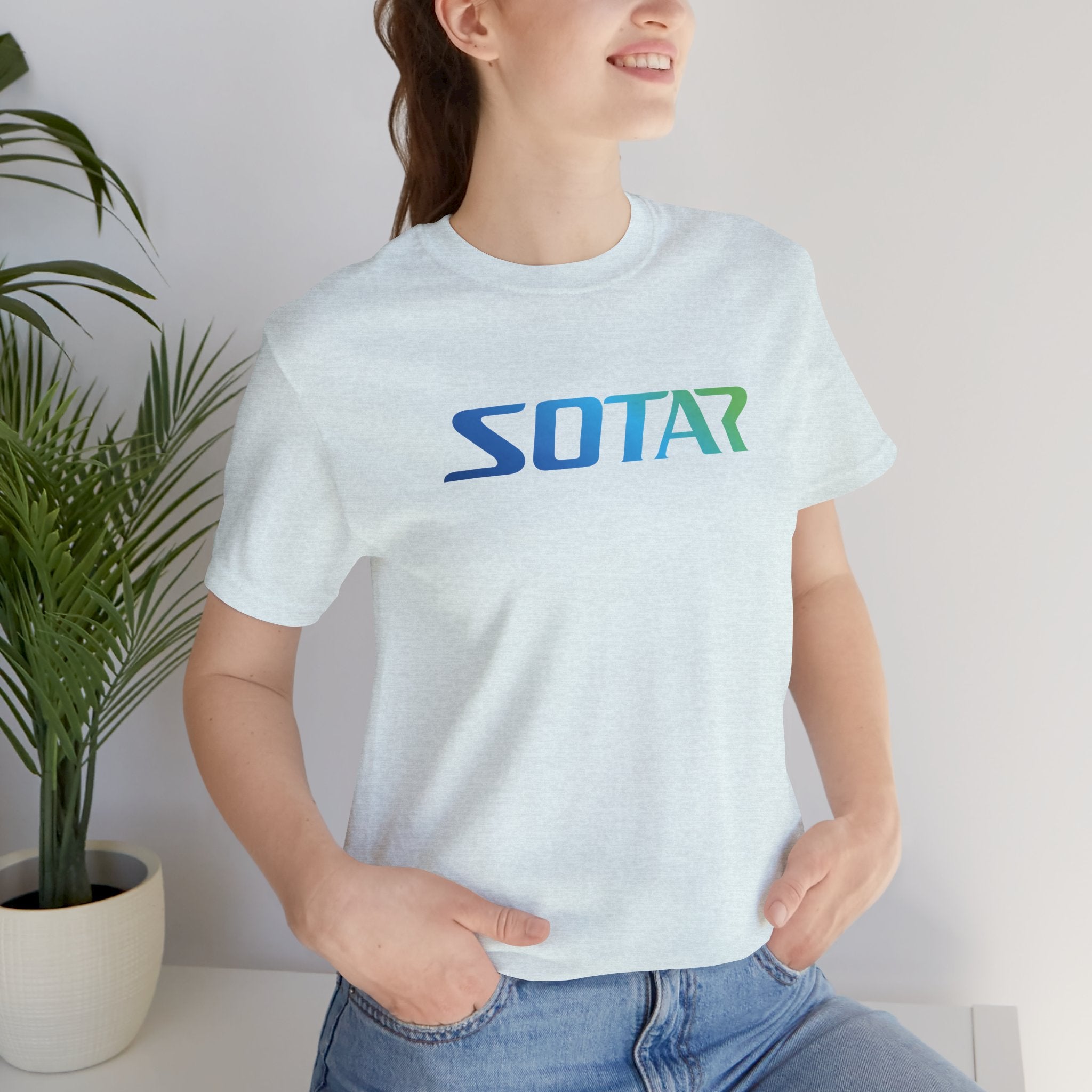 SOTAR Ocean LOGO Graphic Tee - Unisex Casual T-Shirt, Everyday Outdoor