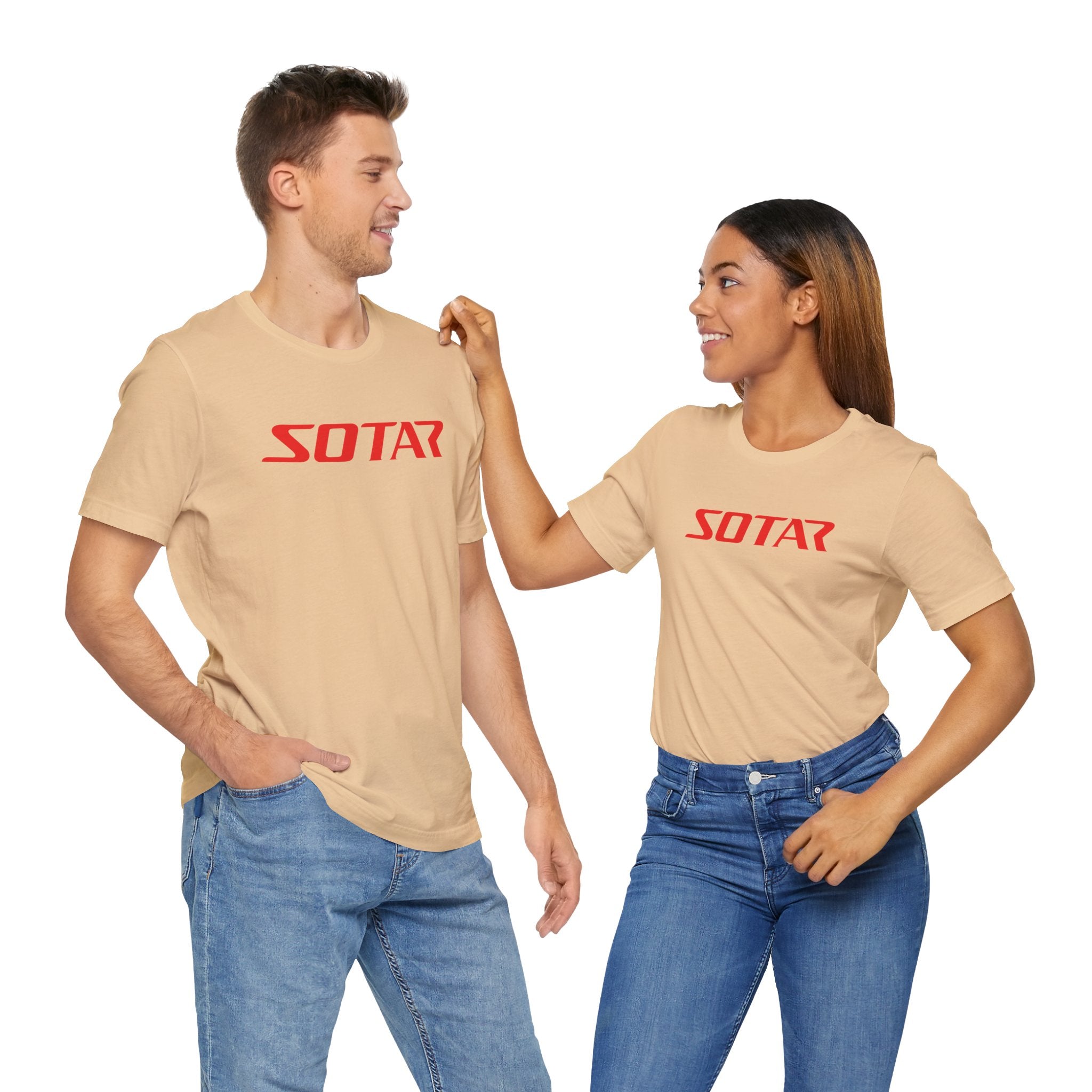 SOTAR Red LOGO Graphic Tee - Unisex Casual T-Shirt, Everyday Outdoor