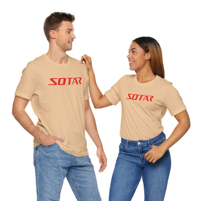 SOTAR Red LOGO Graphic Tee - Unisex Casual T-Shirt, Everyday Outdoor