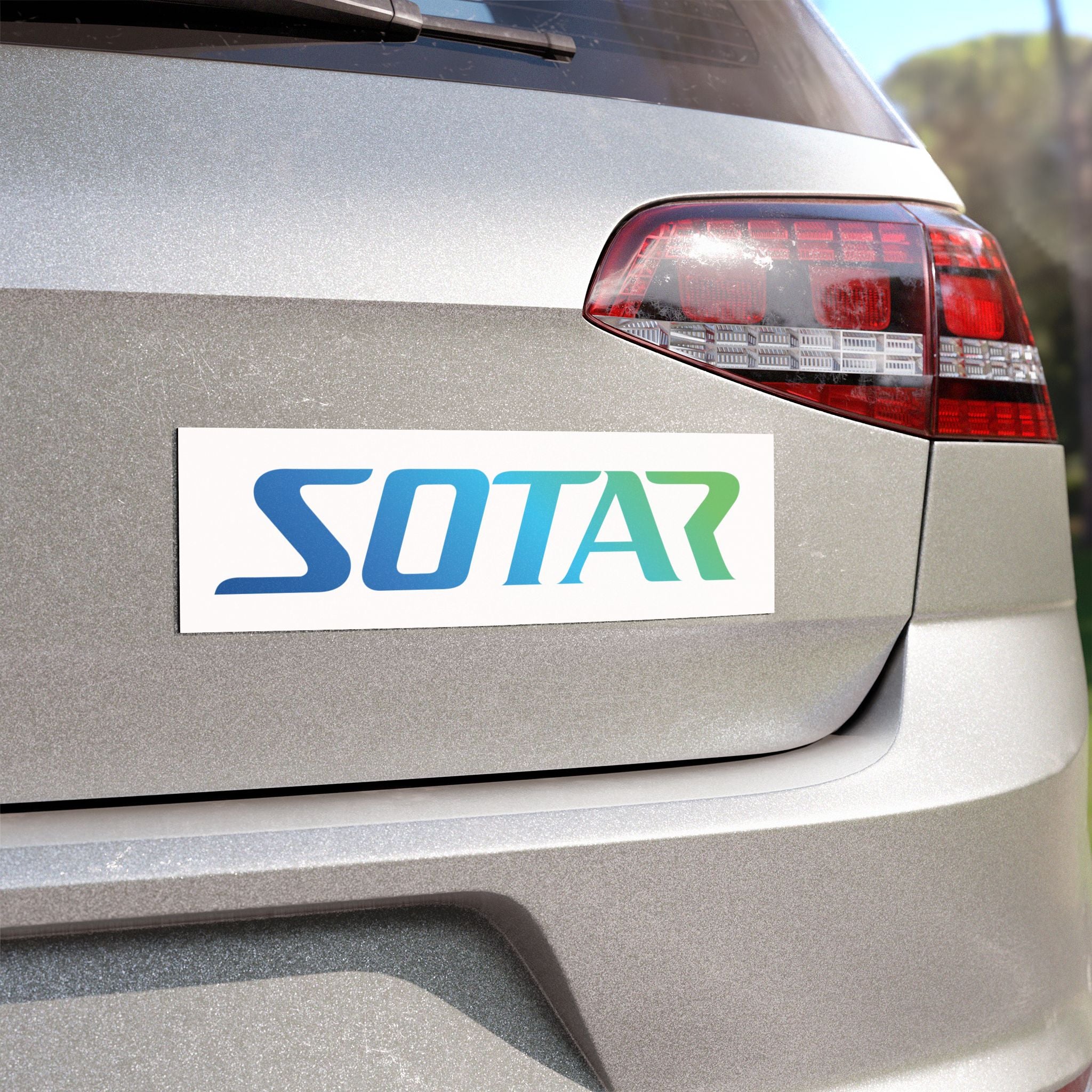 SOTAR Ocean Logo - Auto / Trailer Bumper Magnet White