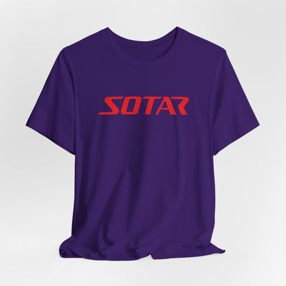 SOTAR Red LOGO Graphic Tee - Unisex Casual T-Shirt, Everyday Outdoor