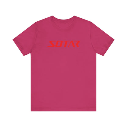 SOTAR Red LOGO Graphic Tee - Unisex Casual T-Shirt, Everyday Outdoor