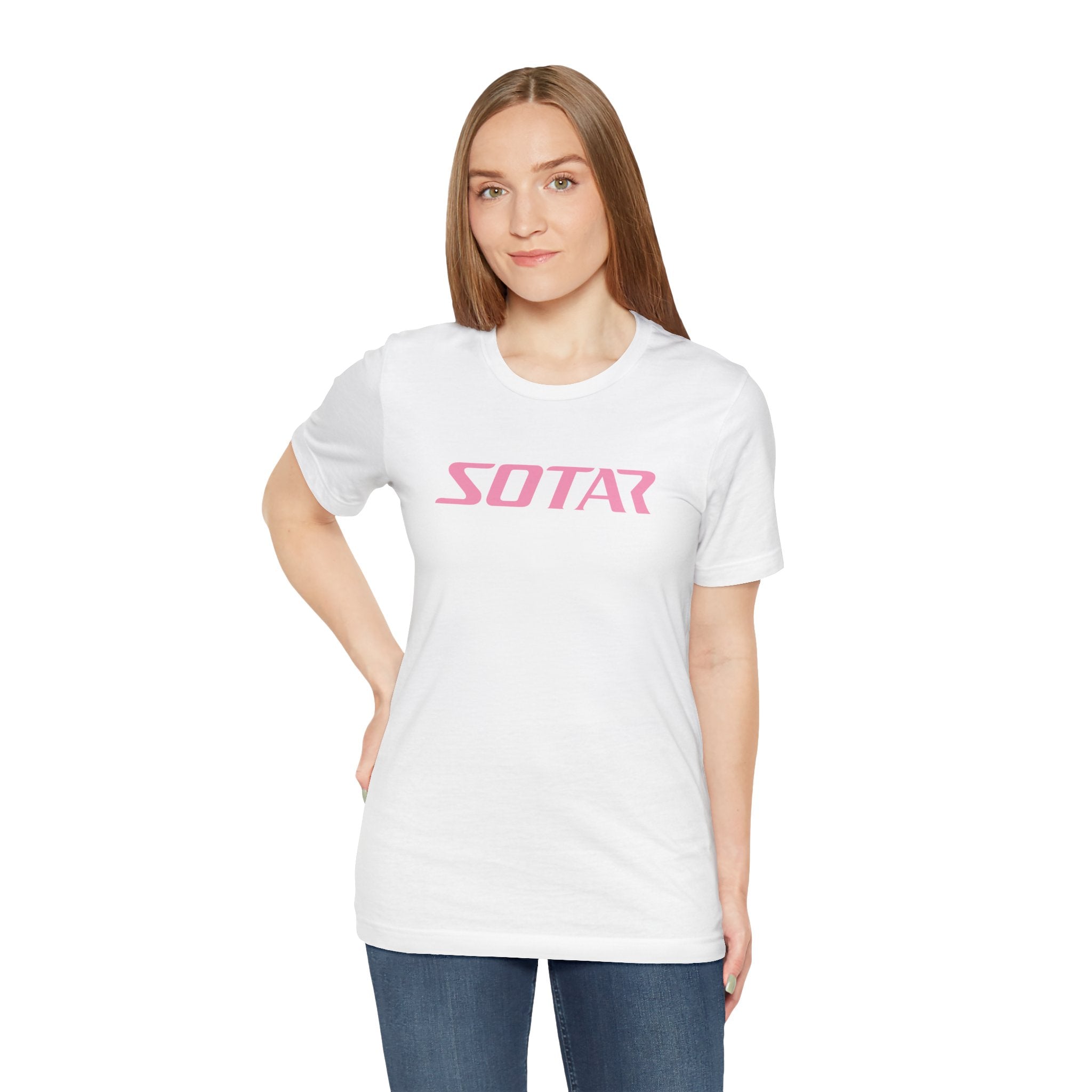 SOTAR Pink LOGO Graphic Tee - Unisex Casual T-Shirt, Everyday Outdoor