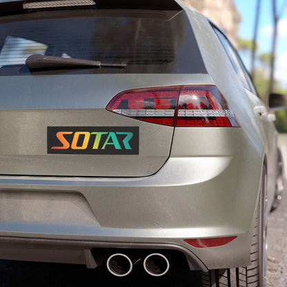 SOTAR Orang Green Logo - Auto / Trailer Bumper Magnet Black