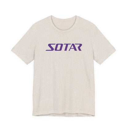 SOTAR Purple LOGO Graphic Tee - Unisex Casual T-Shirt, Everyday Outdoor