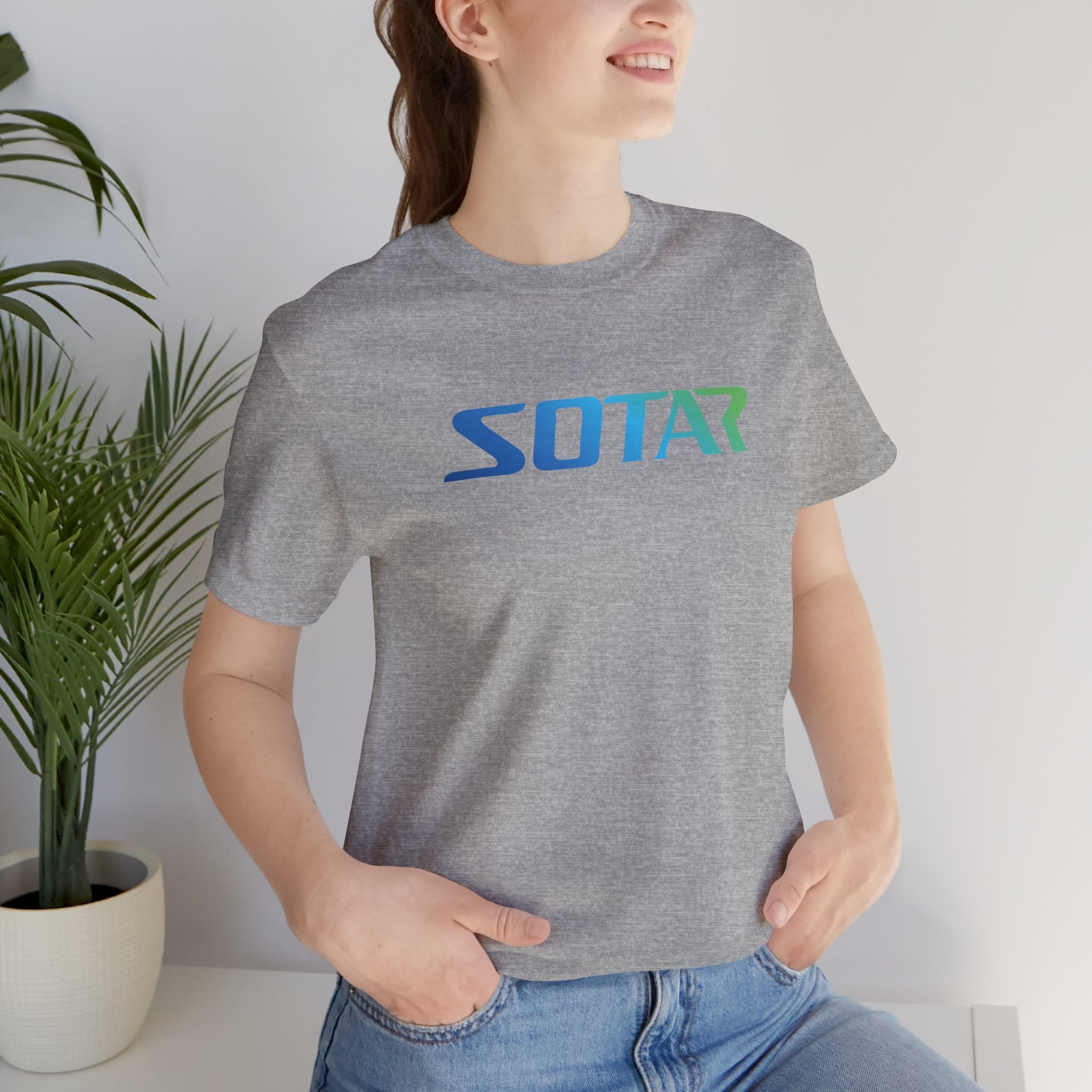 SOTAR Ocean LOGO Graphic Tee - Unisex Casual T-Shirt, Everyday Outdoor