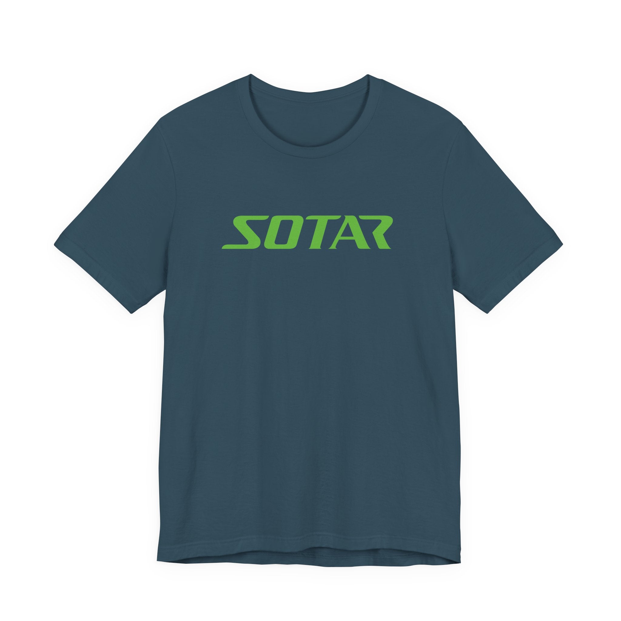 SOTAR Lime Green LOGO Graphic Tee - Unisex Casual T-Shirt, Everyday Outdoor