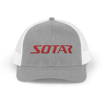 Snapback Trucker Cap -  Red Logo