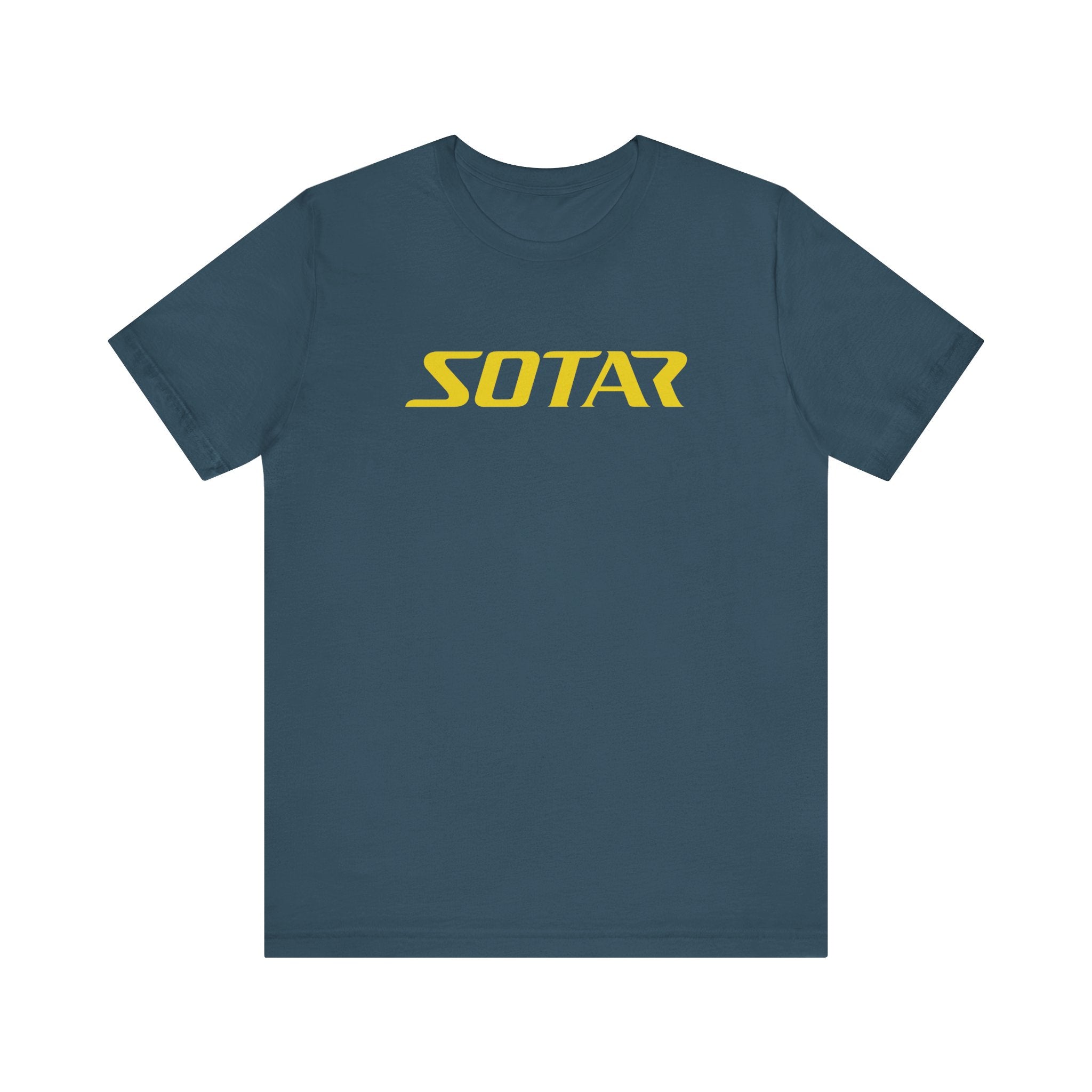 SOTAR Yellow LOGO Graphic Tee - Unisex Casual T-Shirt, Everyday Outdoor