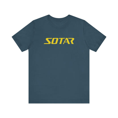 SOTAR Yellow LOGO Graphic Tee - Unisex Casual T-Shirt, Everyday Outdoor