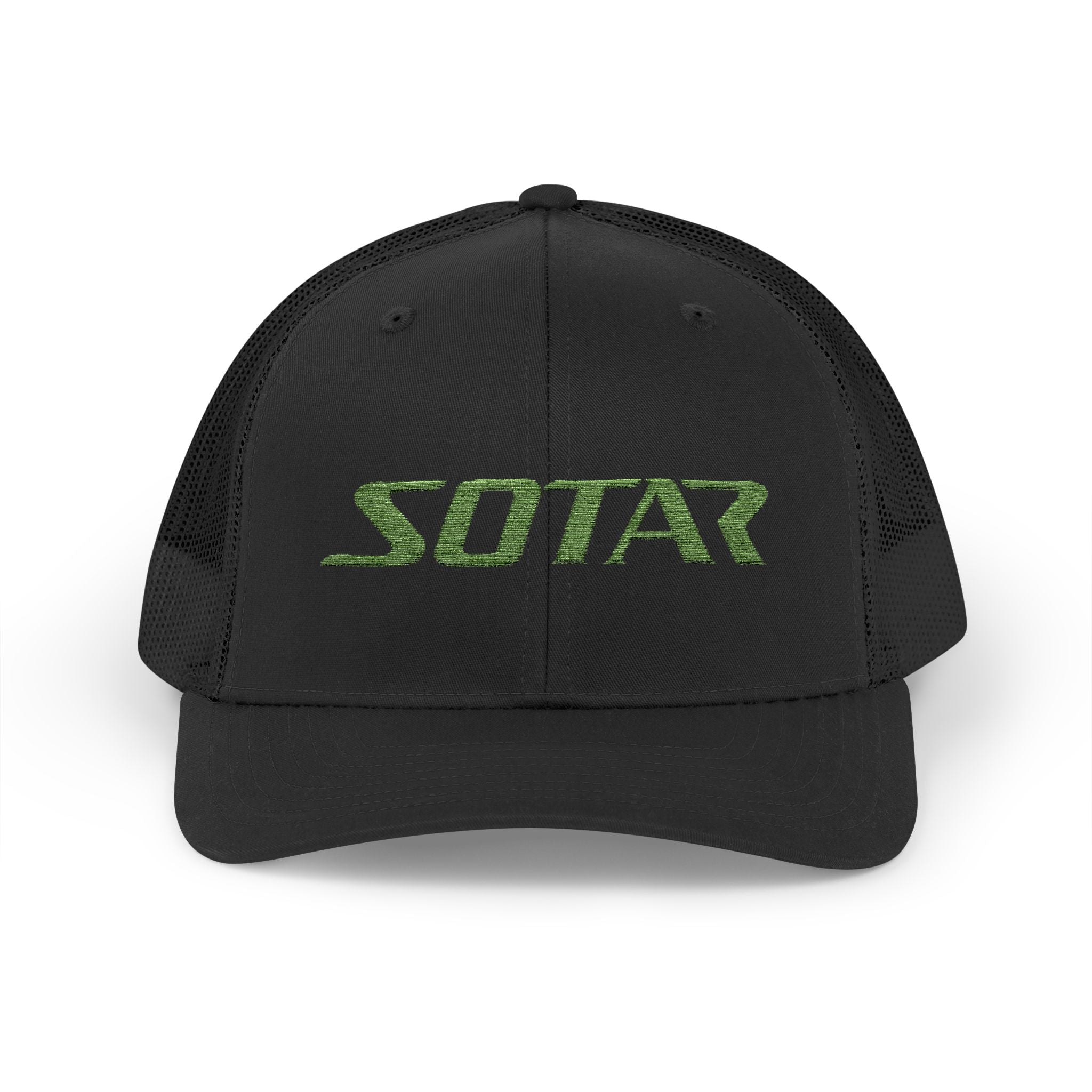 Snapback Trucker Cap -Bright Green Logo
