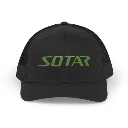 Snapback Trucker Cap -Bright Green Logo