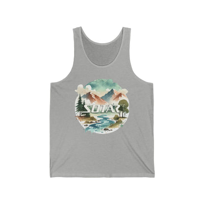 Unisex Jersey Tank - Watercolor 201