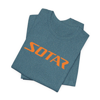 SOTAR Orange LOGO Graphic Tee - Unisex Casual T-Shirt, Everyday Outdoor