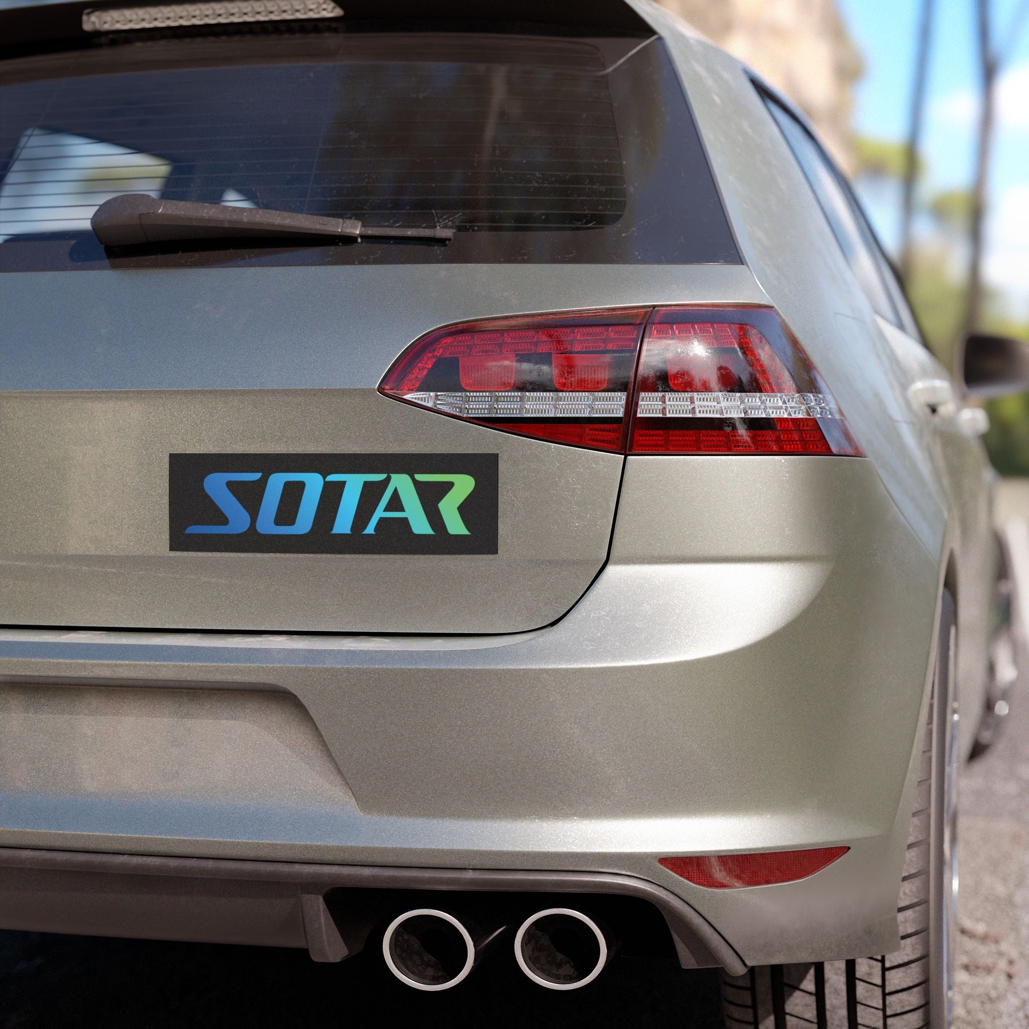 SOTAR Ocean Logo - Auto / Trailer Bumper Magnet Black