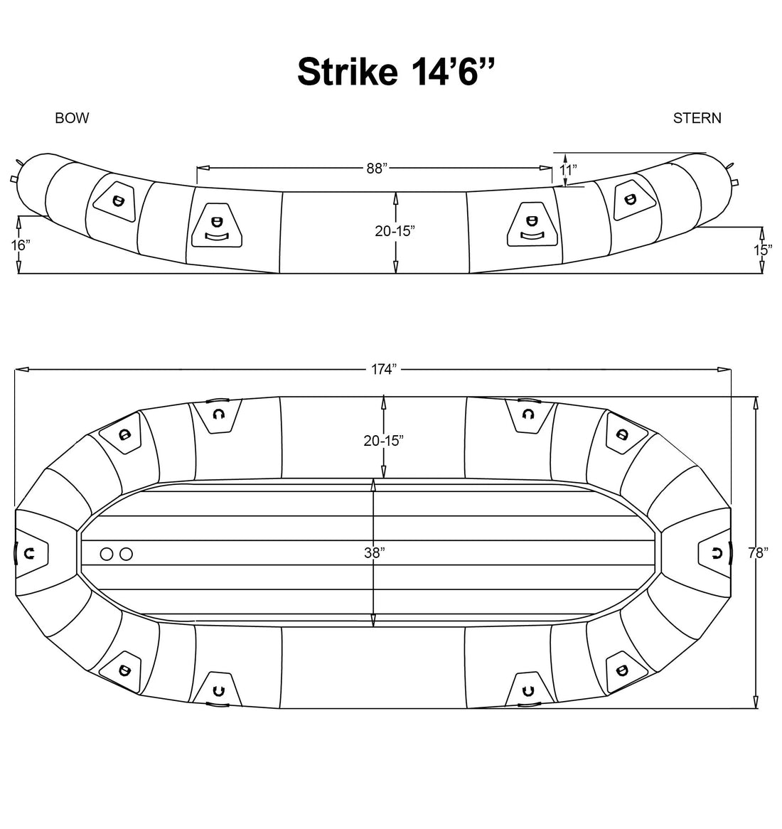 SOTAR Strike 14'6" Raft